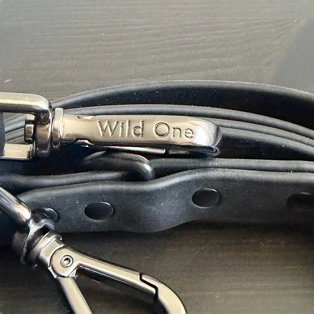 Wild One Waterproof Collar and Waterproof Leash Walk Kit in Black Size Small